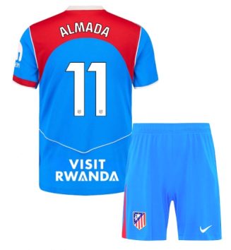 Atletico Madrid Thiago Almada #11 Derde tenue Kids 2025-26 Voetbalshirt Korte Mouw + Shorts