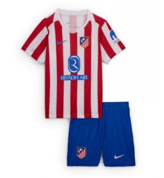 Atletico Madrid Thuis tenue Kids 2025-26 Voetbalshirt Korte Mouw + Shorts