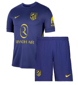 Atletico Madrid Uit tenue Kids 2025-26 Voetbalshirt Korte Mouw + Shorts