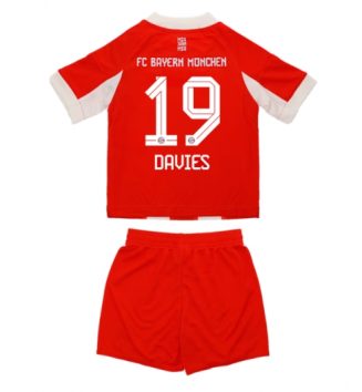 Bayern Munich Alphonso Davies #19 Thuis tenue Kids 2025-26 Voetbalshirt Korte Mouw + Shorts