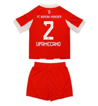 Bayern Munich Dayot Upamecano #2 Thuis tenue Kids 2025-26 Voetbalshirt Korte Mouw + Shorts