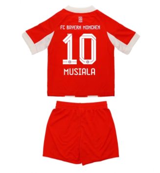 Bayern Munich Jamal Musiala #10 Thuis tenue Kids 2025-26 Voetbalshirt Korte Mouw + Shorts