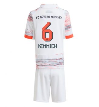 Bayern Munich Joshua Kimmich #6 Uit tenue Kids 2025-26 Voetbalshirt Korte Mouw + Shorts