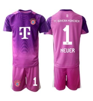 Bayern Munich Manuel Neuer #1 Keeper Derde tenue Kids 2025-26 Voetbalshirt Korte Mouw + Shorts Bayern Munich Manuel Neuer #1 Keeper Derde tenue Kids 2025-26 Voetbalshirt Korte Mouw + Shorts