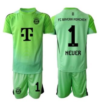 Bayern Munich Manuel Neuer #1 Keeper Thuis tenue Kids 2025-26 Voetbalshirt Korte Mouw + Shorts