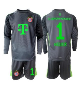 Bayern Munich Manuel Neuer #1 Keeper Uit tenue Kids 2025-26 Lange Mouwen (+ broek) Bayern Munich Manuel Neuer #1 Keeper Uit tenue Kids 2025-26 Lange Mouwen (+ broek)