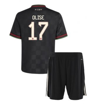 Bayern Munich Michael Olise #17 Derde tenue Kids 2025-26 Voetbalshirt Korte Mouw + Shorts