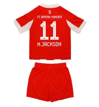 Bayern Munich Nicolas Jackson #11 Thuis tenue Kids 2025-26 Voetbalshirt Korte Mouw + Shorts