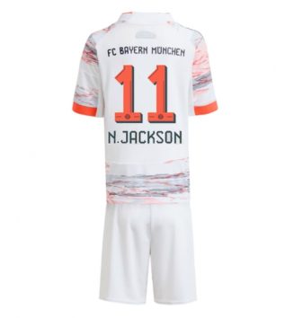 Bayern Munich Nicolas Jackson #11 Uit tenue Kids 2025-26 Voetbalshirt Korte Mouw + Shorts