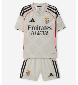 Benfica Uit tenue Kids 2025-26 Voetbalshirt Korte Mouw + Shorts Benfica Uit tenue Kids 2025-26 Voetbalshirt Korte Mouw + Shorts