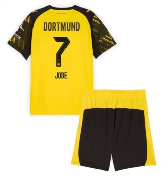 Borussia Dortmund Jobe Bellingham #7 Thuis tenue Kids 2025-26 Voetbalshirt Korte Mouw + Shorts