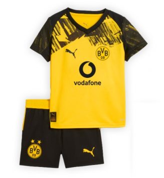 Borussia Dortmund Thuis tenue Kids 2025-26 Voetbalshirt Korte Mouw + Shorts
