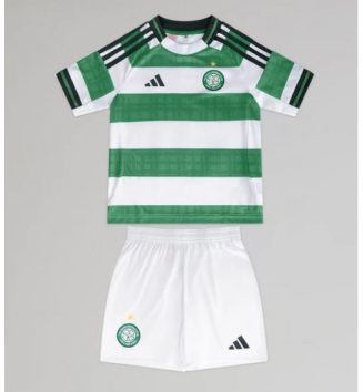 Celtic Thuis tenue Kids 2025-26 Voetbalshirt Korte Mouw + Shorts