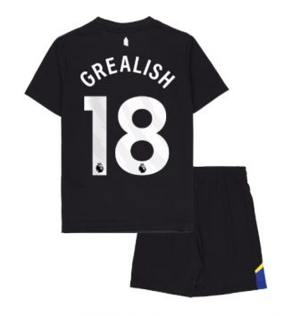 Everton Jack Grealish #18 Derde tenue Kids 2025-26 Voetbalshirt Korte Mouw + Shorts
