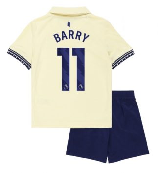 Everton Thierno Barry #11 Uit tenue Kids 2025-26 Voetbalshirt Korte Mouw + Shorts