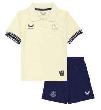 Everton Uit tenue Kids 2025-26 Voetbalshirt Korte Mouw + Shorts