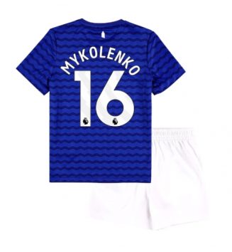 Everton Vitaliy Mykolenko #16 Thuis tenue Kids 2025-26 Voetbalshirt Korte Mouw + Shorts