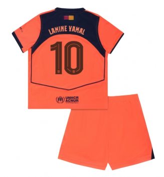 FC Barcelona Lamine Yamal #10 Derde tenue Kids 2025-26 Voetbalshirt Korte Mouw + Shorts