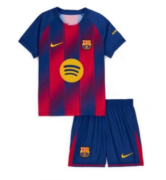 FC Barcelona Thuis tenue Kids 2025-26 Voetbalshirt Korte Mouw + Shorts