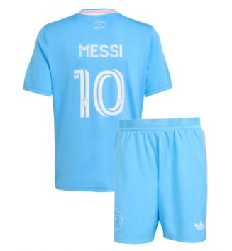 Inter Miami Lionel Messi #10 Derde tenue Kids 2025-26 Voetbalshirt Korte Mouw + Shorts