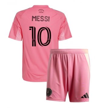 Inter Miami Lionel Messi #10 Thuis tenue Kids 2025-26 Voetbalshirt Korte Mouw + Shorts