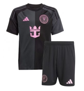 Inter Miami Uit tenue Kids 2025-26 Voetbalshirt Korte Mouw + Shorts