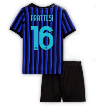 Inter Milan Davide Frattesi #16 Thuis tenue Kids 2025-26 Voetbalshirt Korte Mouw + Shorts