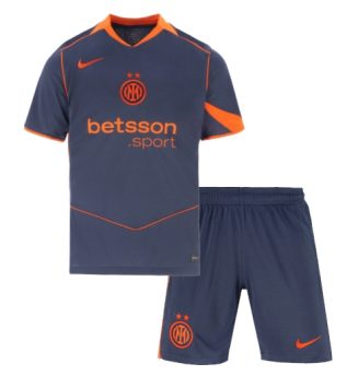 Inter Milan Derde tenue Kids 2025-26 Voetbalshirt Korte Mouw + Shorts