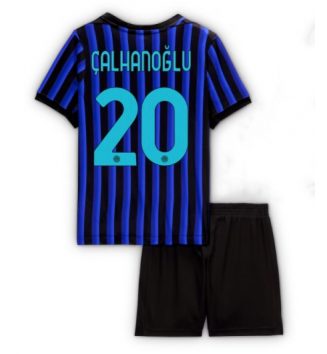 Inter Milan Hakan Calhanoglu #20 Thuis tenue Kids 2025-26 Voetbalshirt Korte Mouw + Shorts