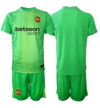 Inter Milan Keeper Derde tenue Kids 2025-26 Voetbalshirt Korte Mouw + Shorts