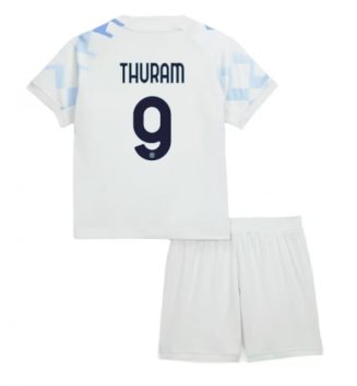 Inter Milan Marcus Thuram #9 Uit tenue Kids 2025-26 Voetbalshirt Korte Mouw + Shorts