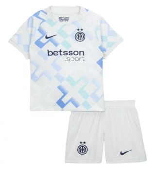 Inter Milan Uit tenue Kids 2025-26 Voetbalshirt Korte Mouw + Shorts