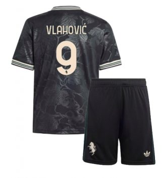 Juventus Dusan Vlahovic #9 Derde tenue Kids 2025-26 Voetbalshirt Korte Mouw + Shorts