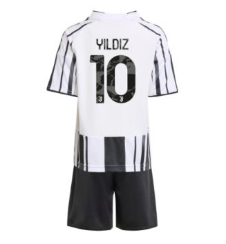 Juventus Kenan Yildiz #10 Thuis tenue Kids 2025-26 Voetbalshirt Korte Mouw + Shorts