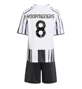 Juventus Teun Koopmeiners #8 Thuis tenue Kids 2025-26 Voetbalshirt Korte Mouw + Shorts