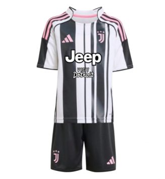 Juventus Thuis tenue Kids 2025-26 Voetbalshirt Korte Mouw + Shorts