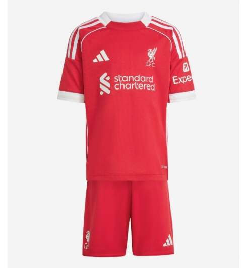 Liverpool Alexis Mac Allister #10 Thuis tenue Kids 2025-26 Voetbalshirt Korte Mouw + Shorts 2