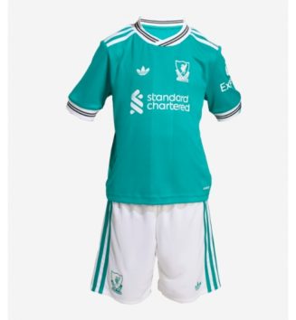 Liverpool Derde tenue Kids 2025-26 Voetbalshirt Korte Mouw + Shorts