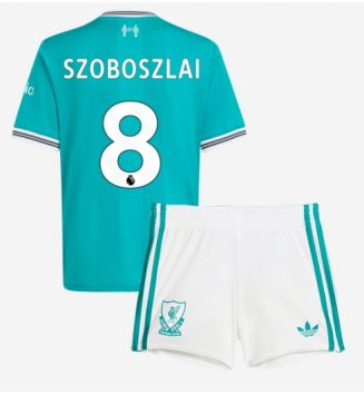 Liverpool Dominik Szoboszlai #8 Derde tenue Kids 2025-26 Voetbalshirt Korte Mouw + Shorts