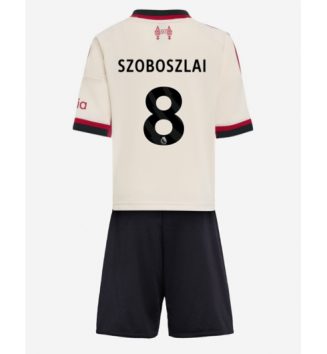 Liverpool Dominik Szoboszlai #8 Uit tenue Kids 2025-26 Voetbalshirt Korte Mouw + Shorts