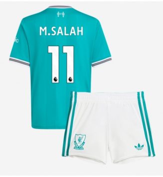 Liverpool Mohamed Salah #11 Derde tenue Kids 2025-26 Voetbalshirt Korte Mouw + Shorts