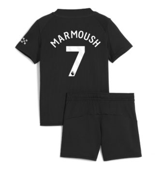 Manchester City Omar Marmoush #7 Uit tenue Kids 2025-26 Voetbalshirt Korte Mouw + Shorts Manchester City Omar Marmoush #7 Uit tenue Kids 2025-26 Voetbalshirt Korte Mouw + Shorts