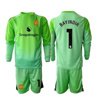 Manchester United Altay Bayindir #1 Keeper Derde tenue Kids 2025-26 Lange Mouwen (+ broek)