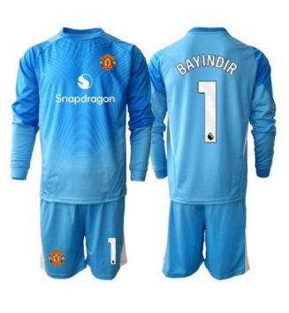 Manchester United Altay Bayindir #1 Keeper Thuis tenue Kids 2025-26 Lange Mouwen (+ broek)