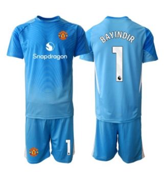 Manchester United Altay Bayindir #1 Keeper Thuis tenue Kids 2025-26 Voetbalshirt Korte Mouw + Shorts