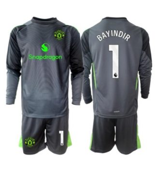 Manchester United Altay Bayindir #1 Keeper Uit tenue Kids 2025-26 Lange Mouwen (+ broek)