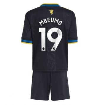 Manchester United Bryan Mbeumo #19 Derde tenue Kids 2025-26 Voetbalshirt Korte Mouw + Shorts
