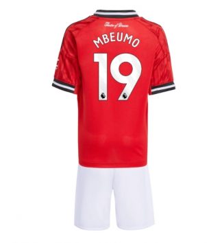 Manchester United Bryan Mbeumo #19 Thuis tenue Kids 2025-26 Voetbalshirt Korte Mouw + Shorts