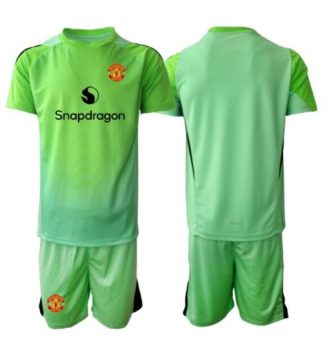 Manchester United Keeper Derde tenue Kids 2025-26 Voetbalshirt Korte Mouw + Shorts
