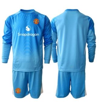 Manchester United Keeper Thuis tenue Kids 2025-26 Lange Mouwen (+ broek)